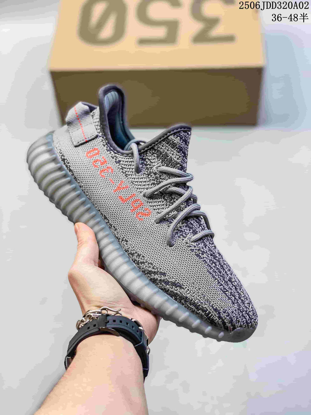 Adidas Yeezy Knit Sneakers with Ribbed Sole