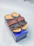 Birkenstock Boston Suede Shearling Sandals Brown