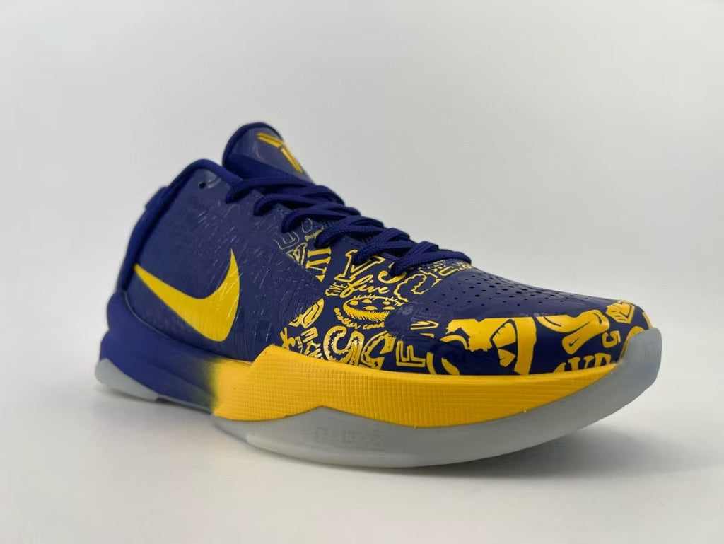 Nike Kobe 5 Protro Basketball Shoes Blue Gold CD4991-400