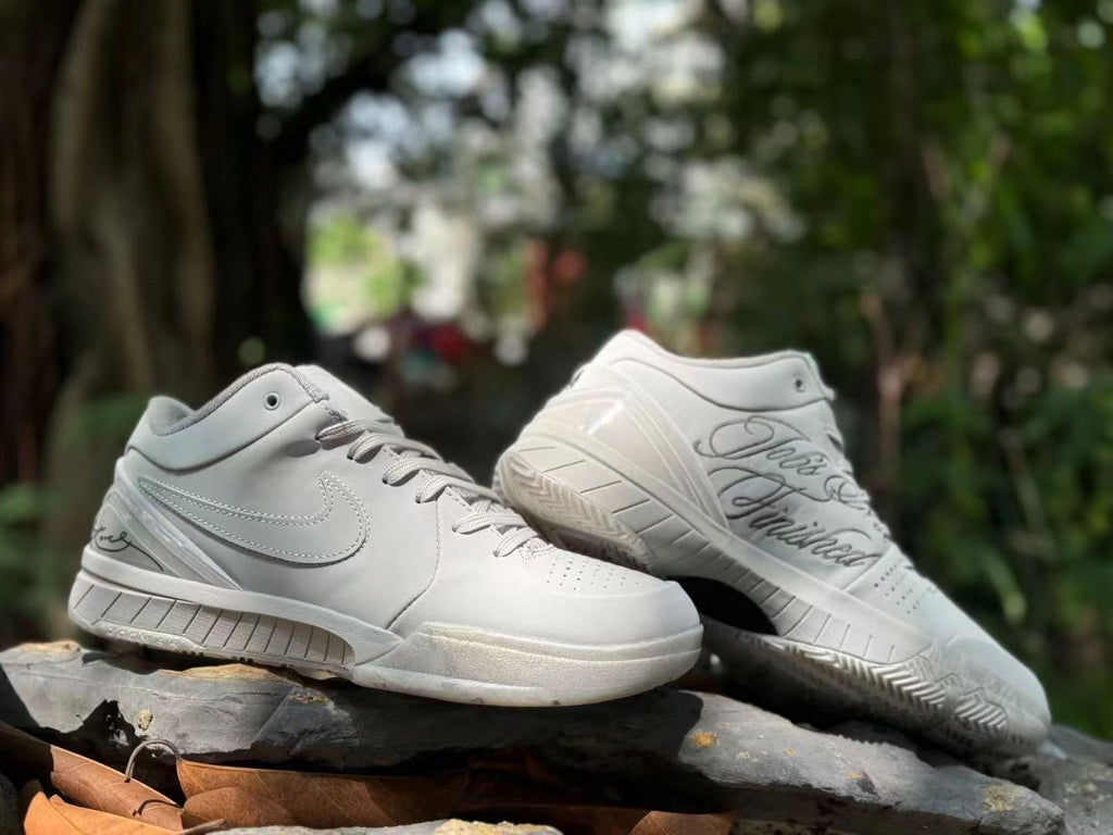 Nike Kobe 4 Basketball Shoes White Mamba Mentality