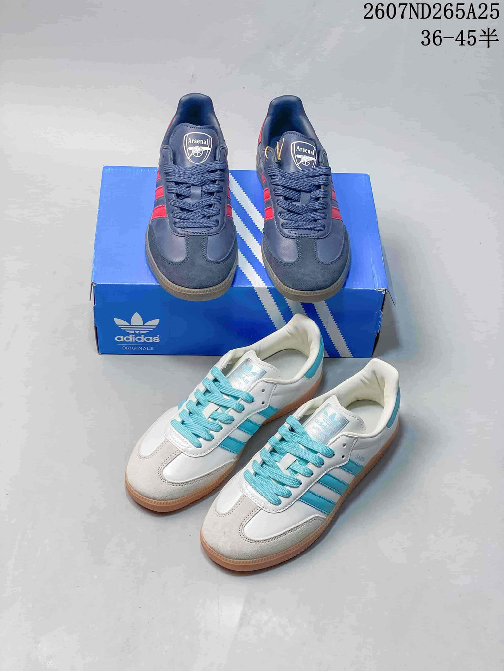 adidas Samba Low-Top Sneakers in Blue or White