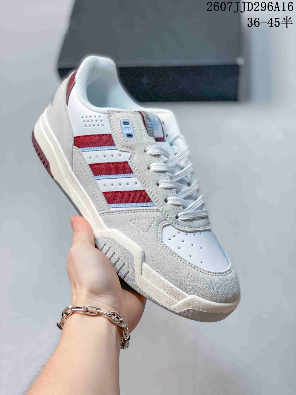 adidas Tekkira Cup Sneakers White Red Blue 07JJD296A16
