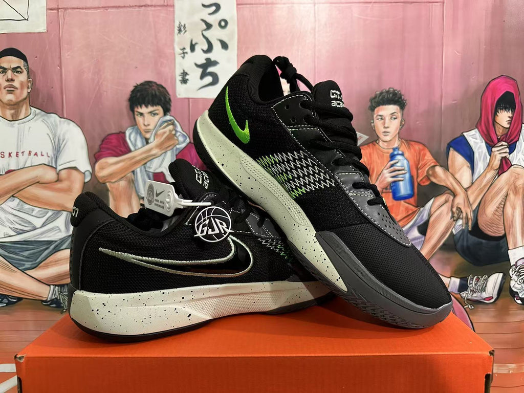 Nike GT Cut 3 Basketball Shoes Black White Green