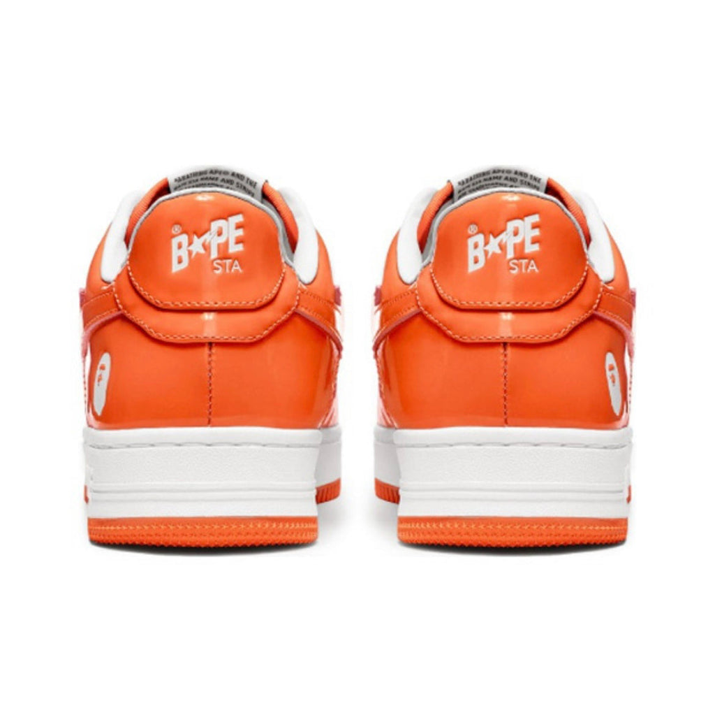 A Bathing Ape BAPE STA Low Sneakers White Orange