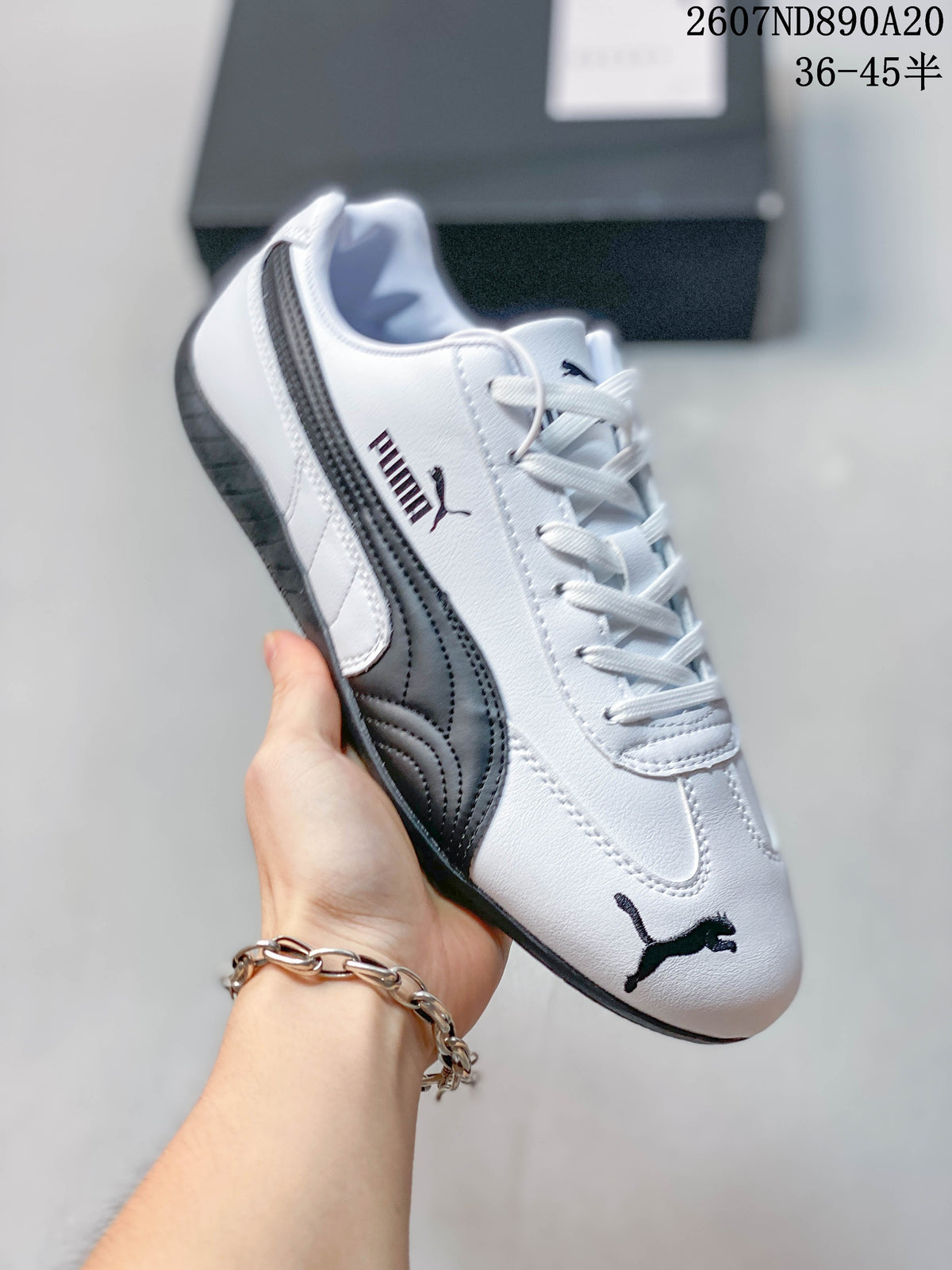 Puma Speedcat OG White Black Sneakers 398846-01