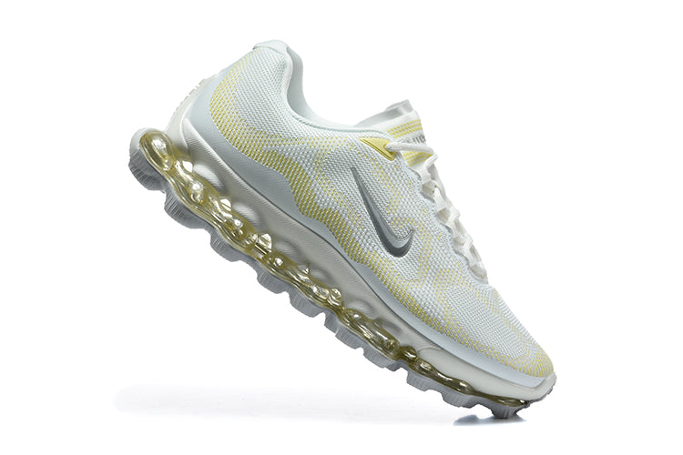 Nike Air Max Scorpion Sneakers White and Pale Yellow