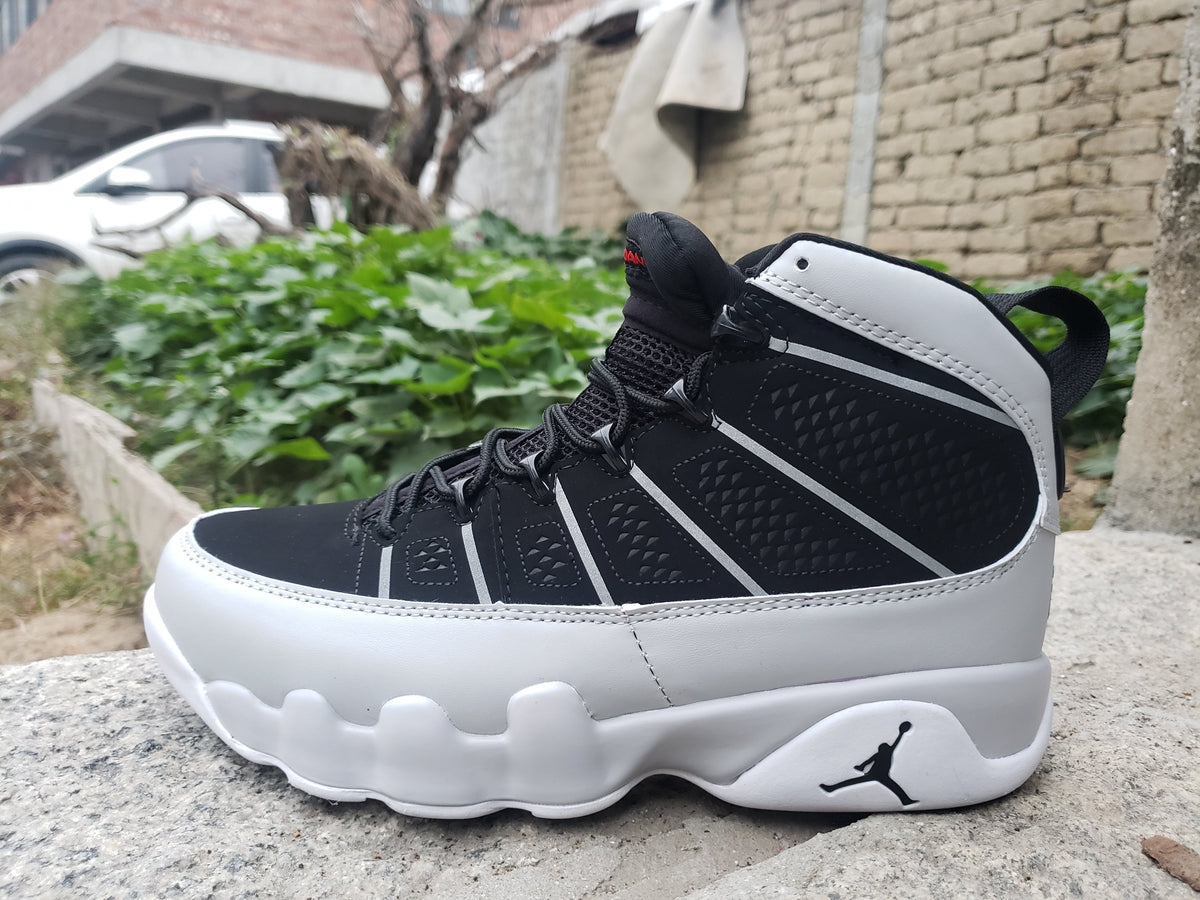 Jordan Air Jordan 9 Black Grey Silver High-Top Sneakers