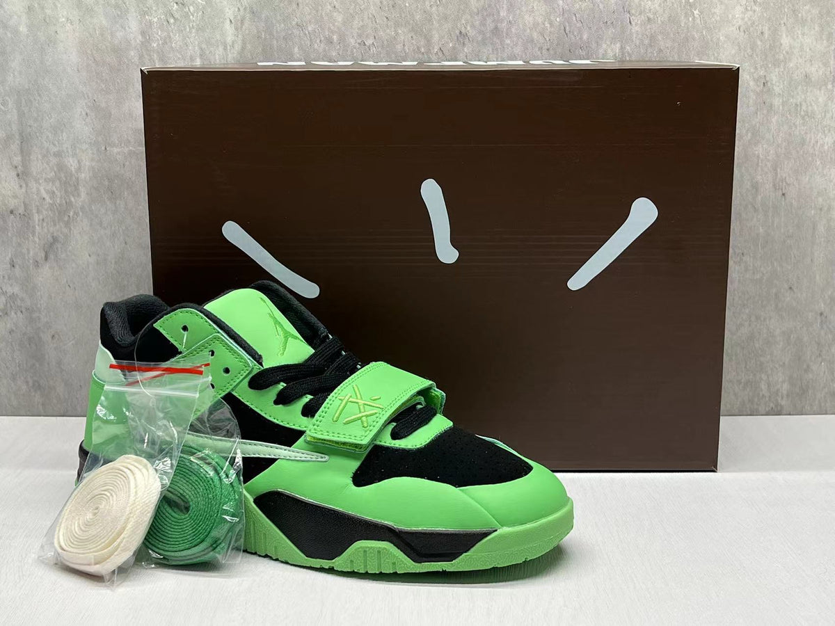 Nike Air Ship x Travis Scott Sneakers, Green and Black