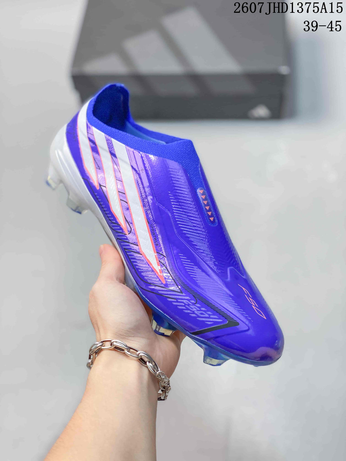 adidas F50 Elite Football Boots Purple and Yellow 2607JHD1375A15