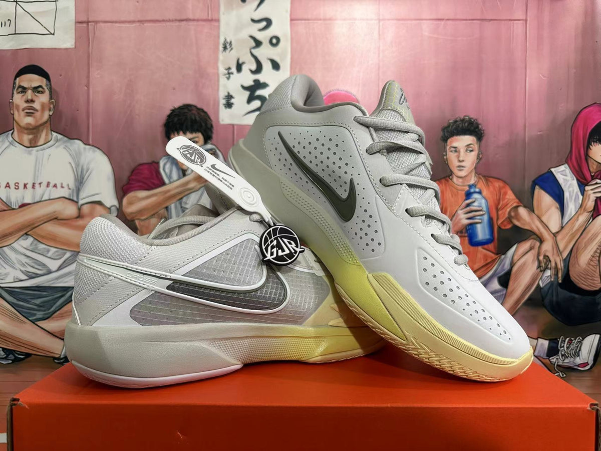 Nike G.T. Cut 3 Basketball Shoes in Gray and Pale Yellow