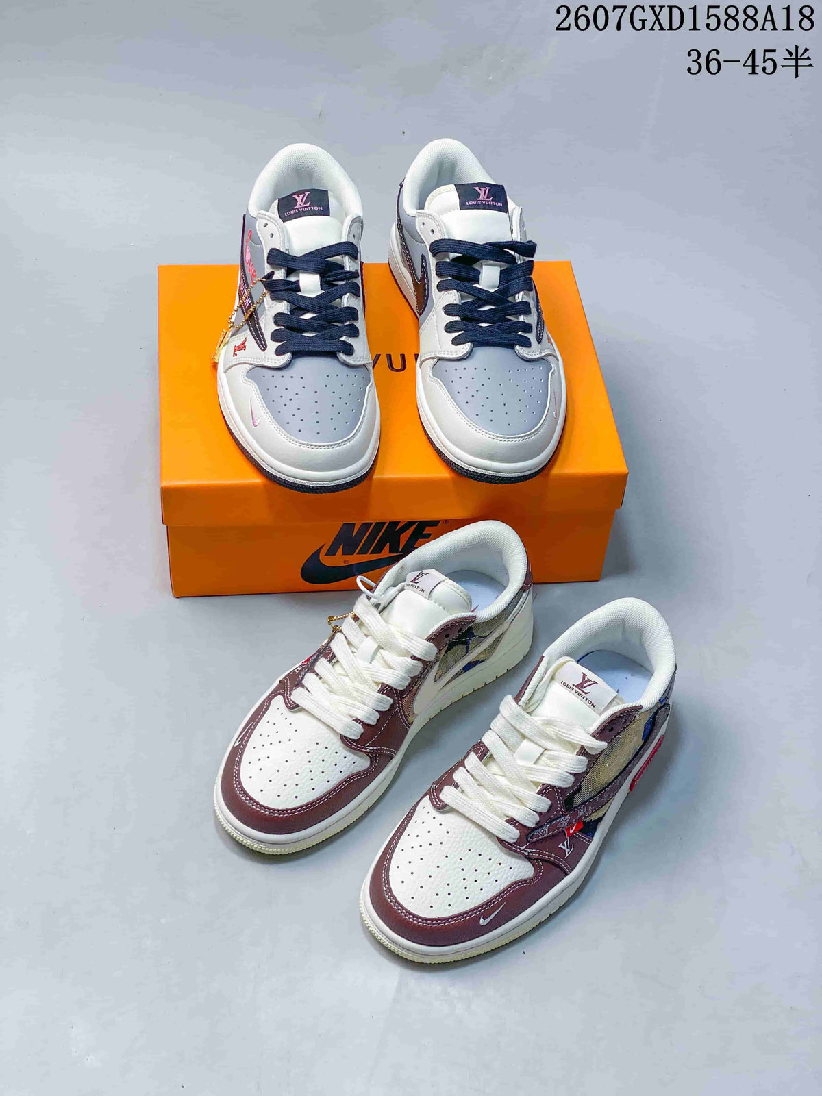 Nike Air Jordan 1 Low OG SP Sneakers Military Blue and Brown