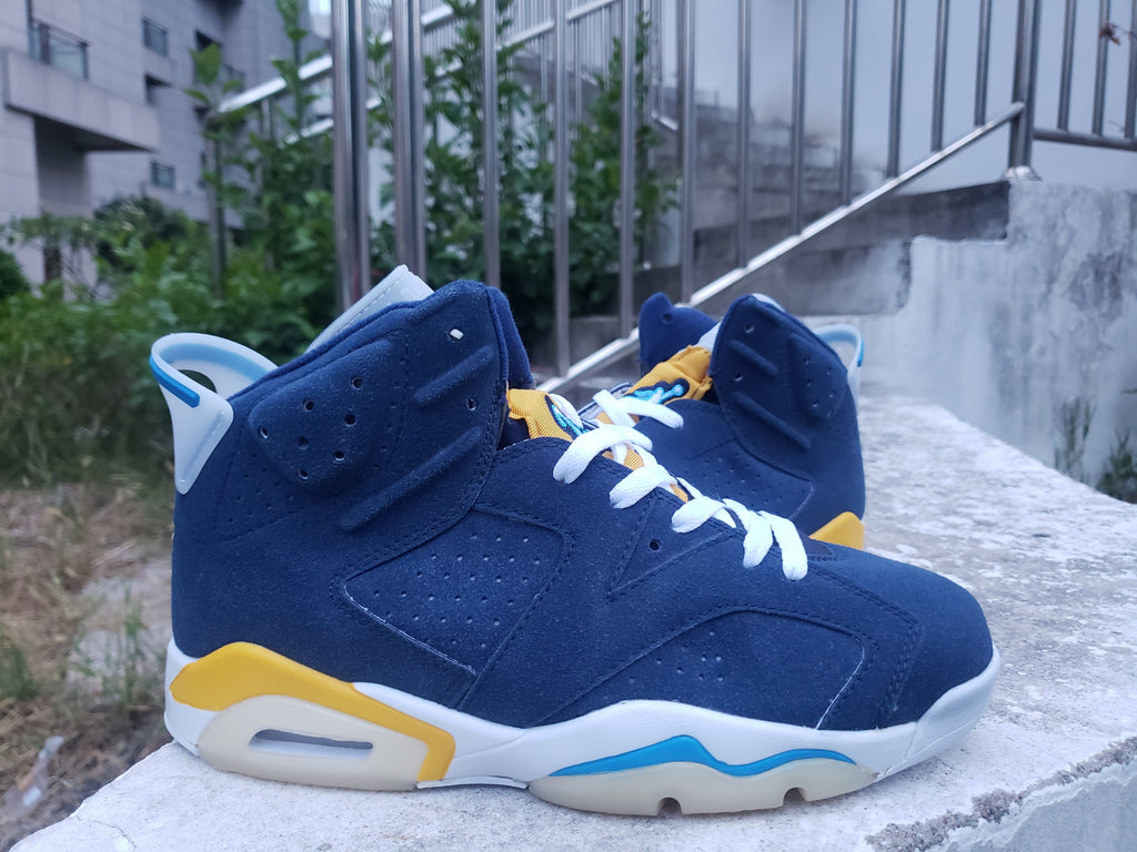 Air Jordan 6 Navy Blue High-Top Sneakers