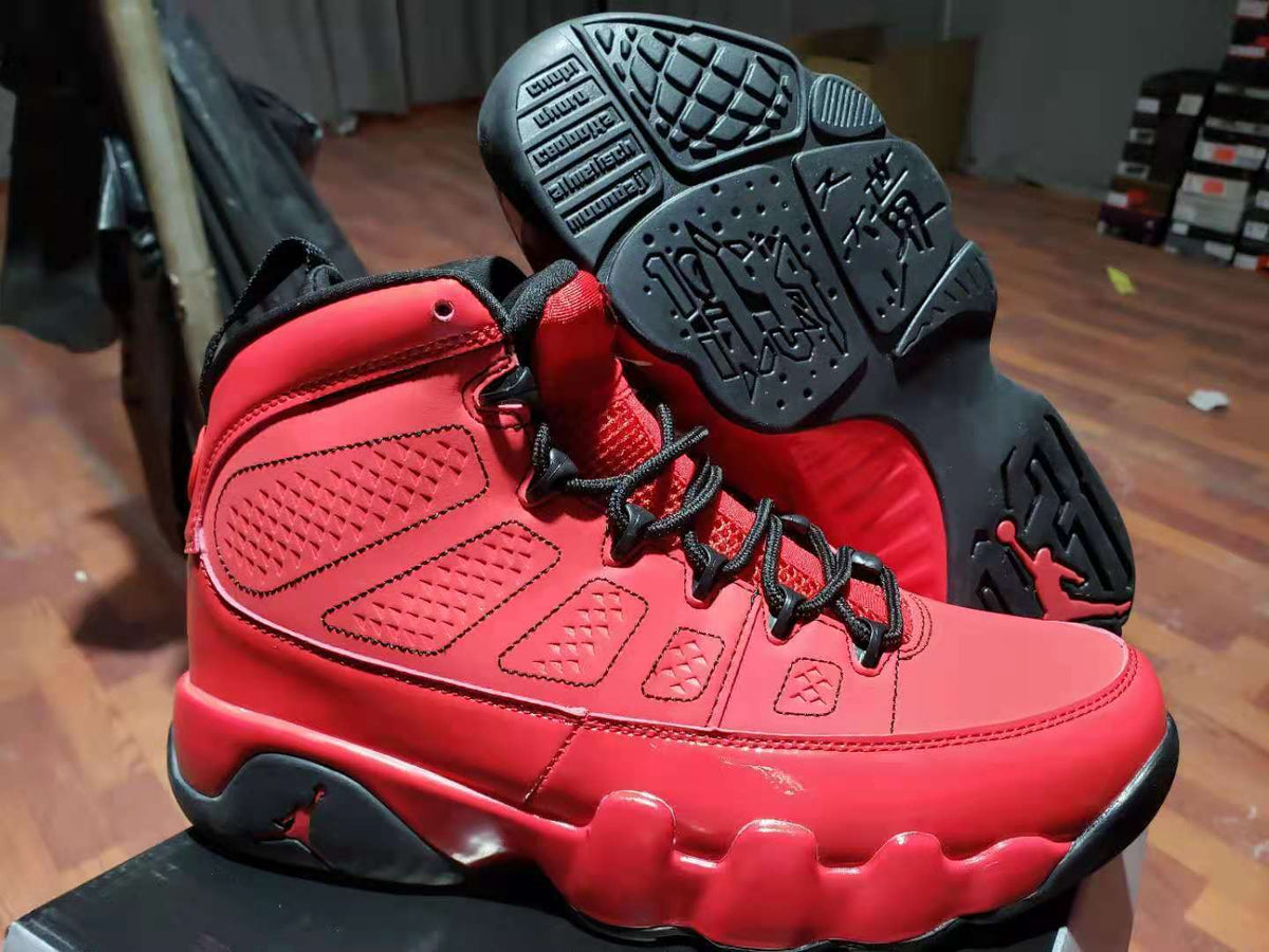 Jordan 9 Red Bull High-Top Sneakers