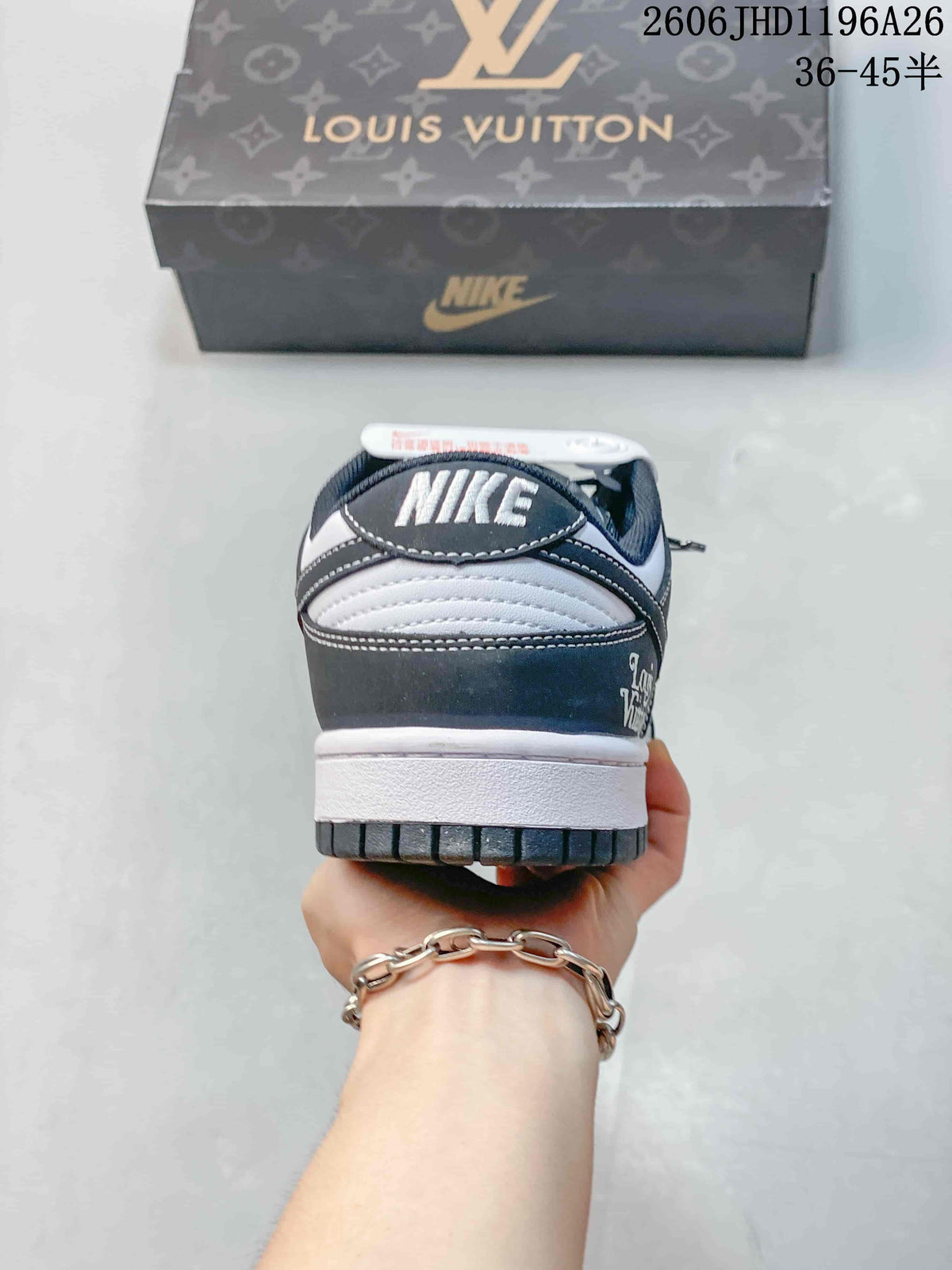 Nike SB Dunk Low LV-Print Grey and White Sneakers CS1688