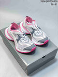 Balenciaga Circuit Women's Sneakers, Gray White & Pink 06JVD736A26