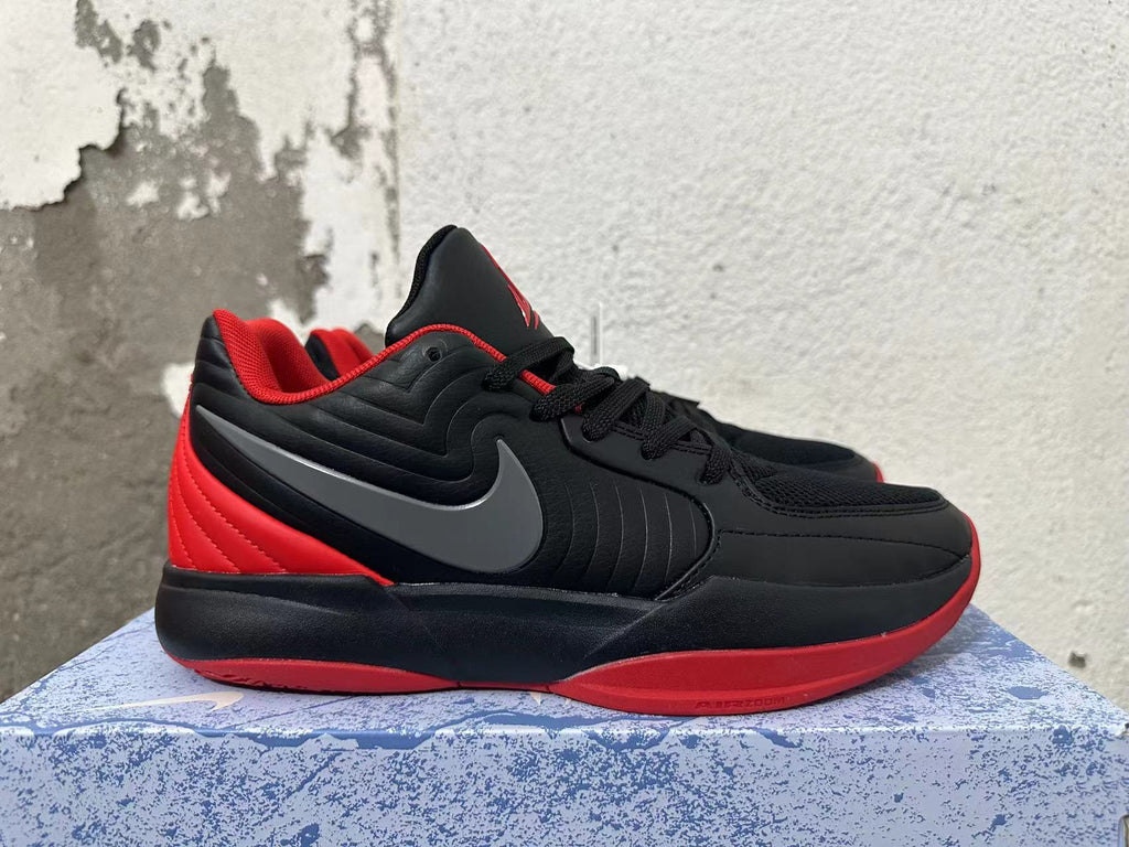 Nike Zoom Air Black and Red Basketball Shoes