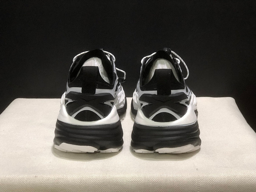 HOKA Stinson One 7 Black and White Trail Sneakers