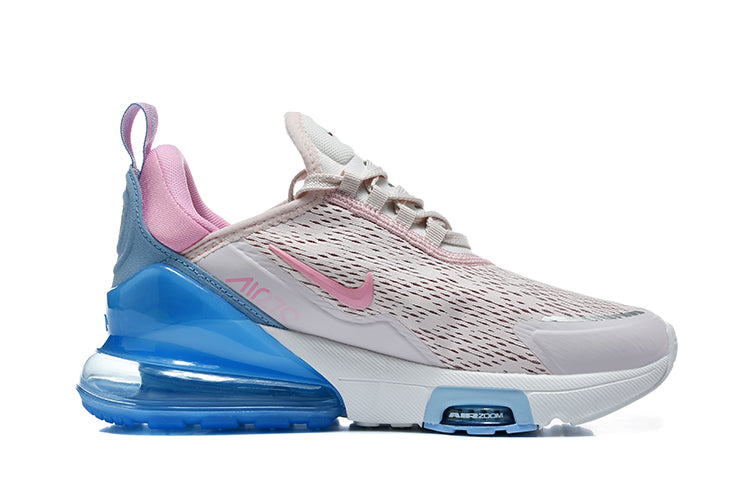 Nike Air Max 270 Sneakers in White, Pink and Blue