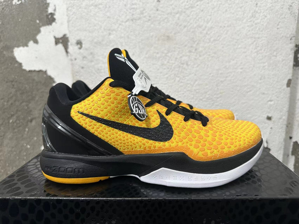 Nike Kobe 6 Protro Yellow Black Basketball Shoes