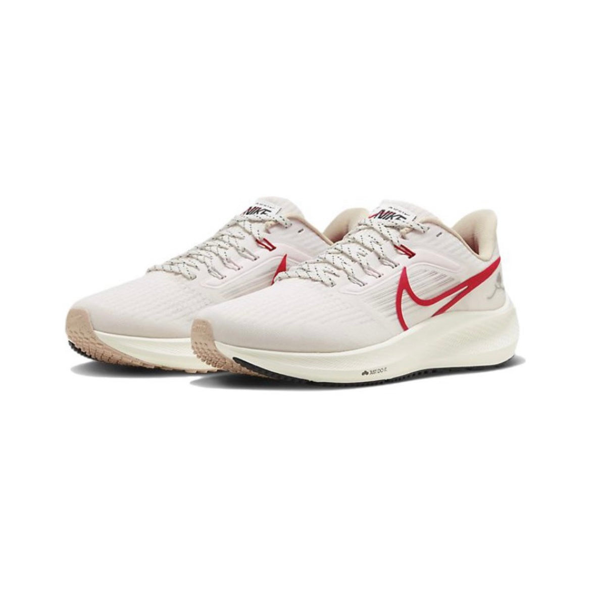 Nike Air Zoom Pegasus 39 Running Shoes White Red FD4344-161