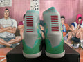 Nike Super Soldier Basketball Shoes, Gray Green and Purple