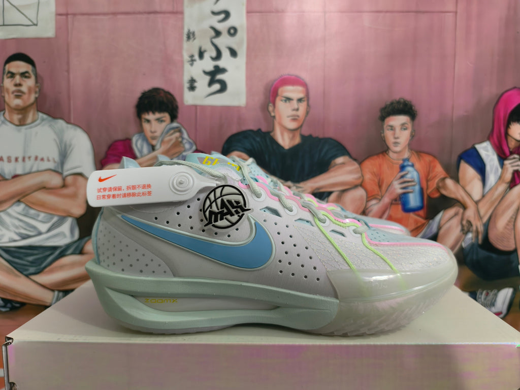 Nike Basketball Shoes in Light Gray and Blue