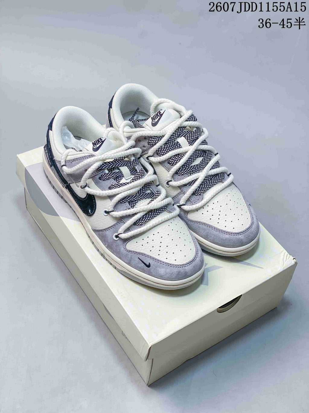 Nike SB Dunk Low Gray White Navy JDD1155A15 Sneakers
