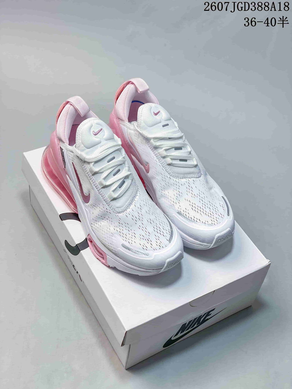Nike Air Max 270 Premium White Pink Sneakers