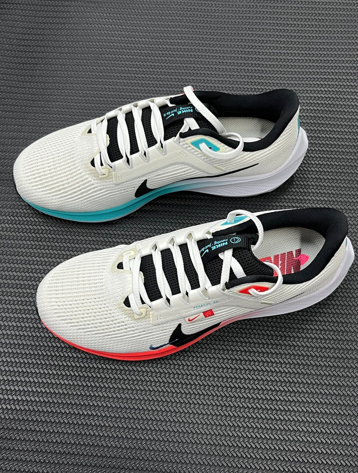 Nike Air Zoom Pegasus 40 White Multicolor Running Shoes FZ5055-101