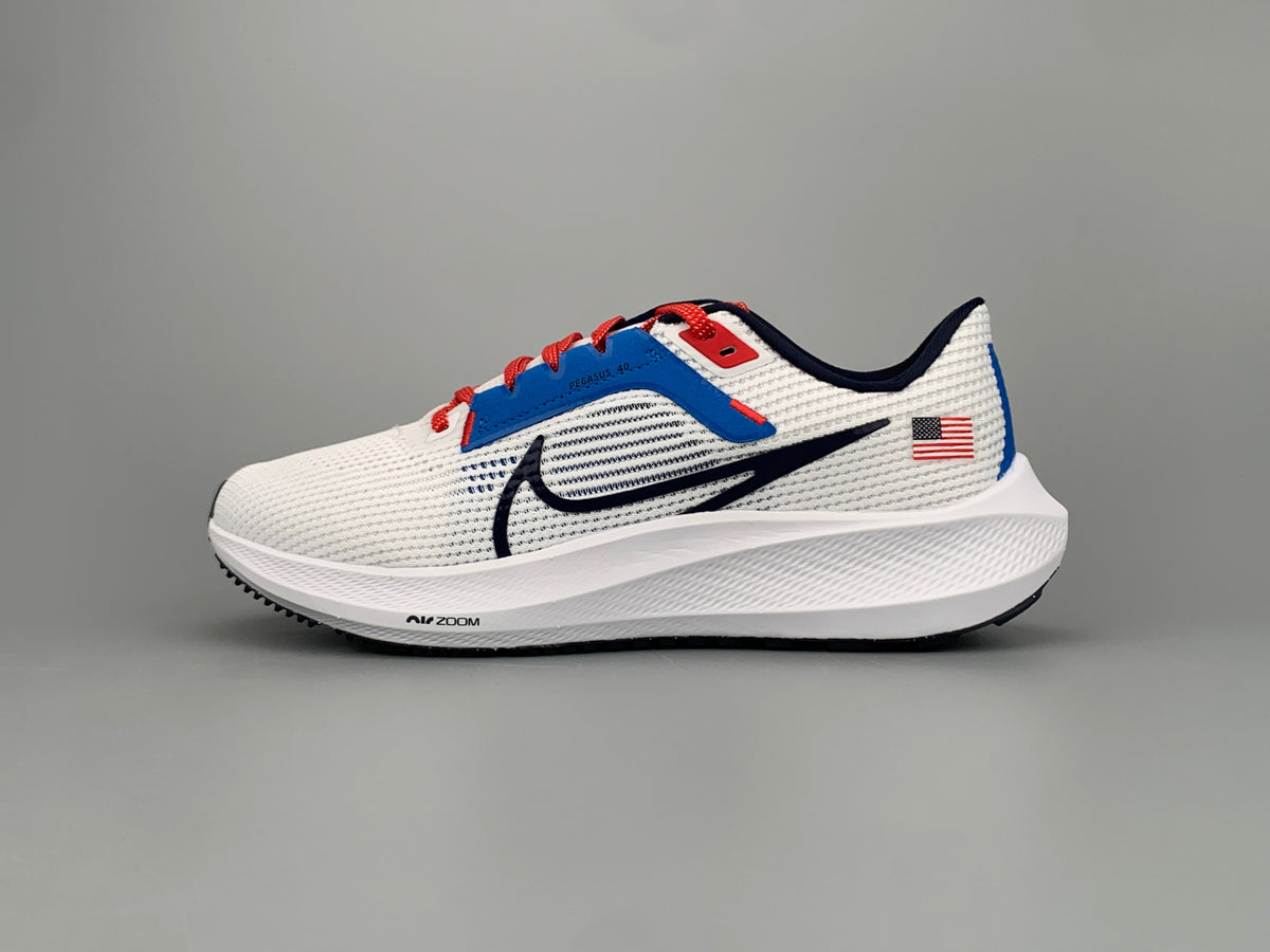 Nike Air Zoom Pegasus 40 White Blue FN0013-100 Running Shoes