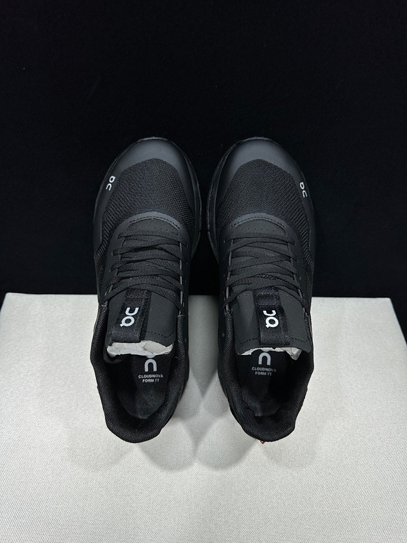 On Cloudnova Form 2 TT Sneakers in Black and Eclipse