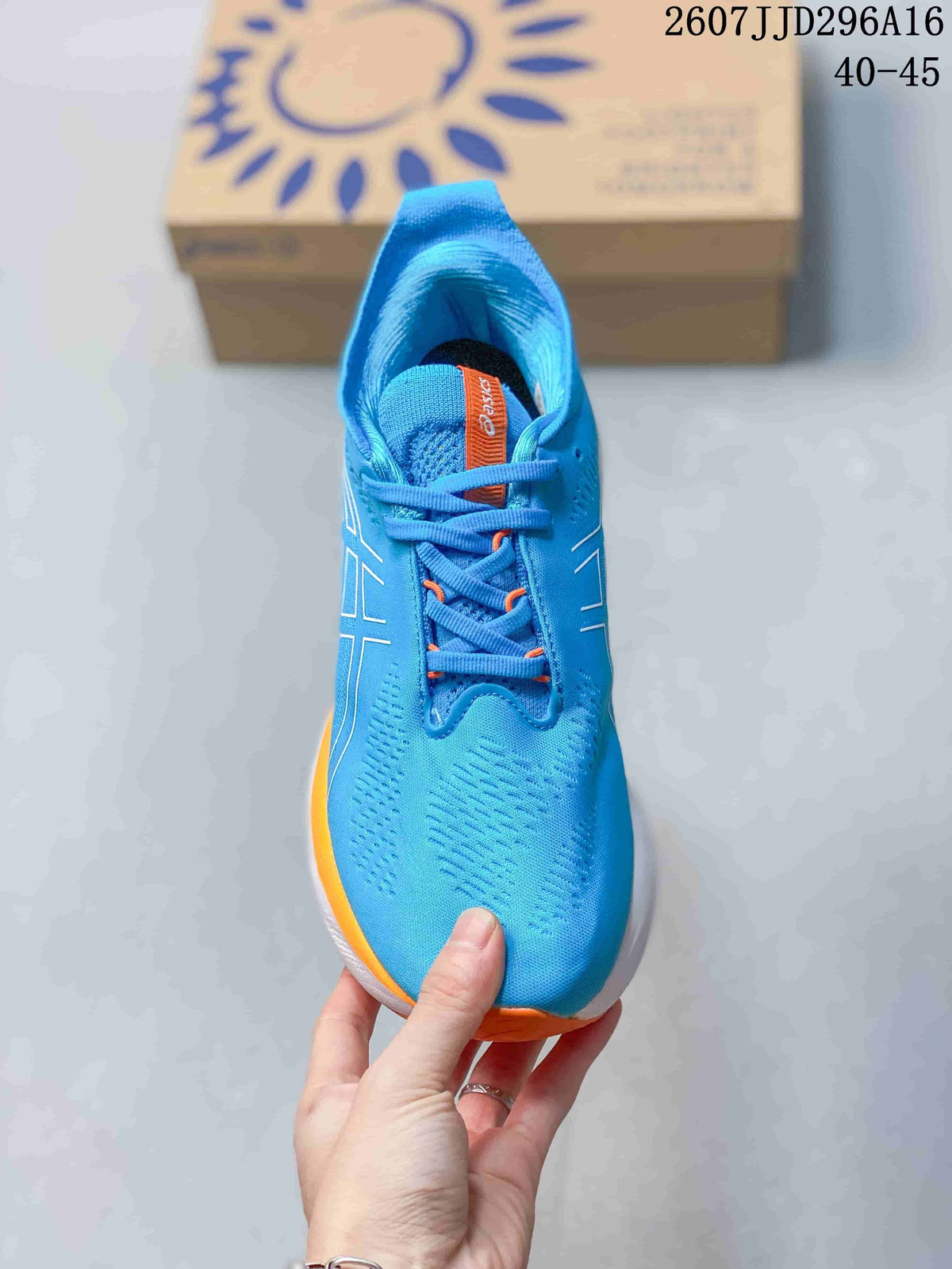 ASICS GEL-Nimbus 25 Blue Orange Running Shoes