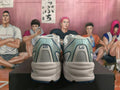 New Balance 740 White and Blue Sneakers