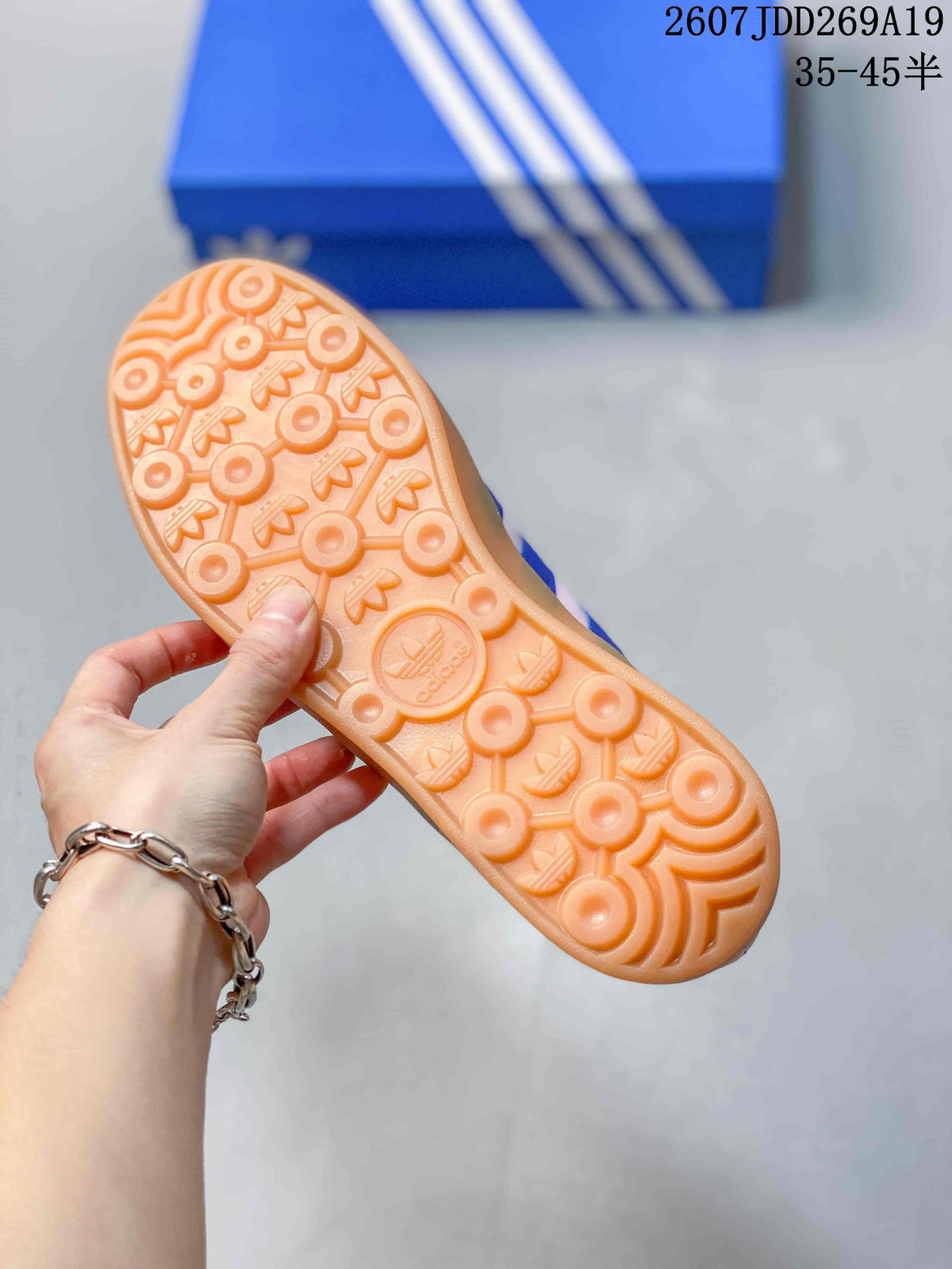 Adidas Originals Gazelle Sneakers in Pink and Blue