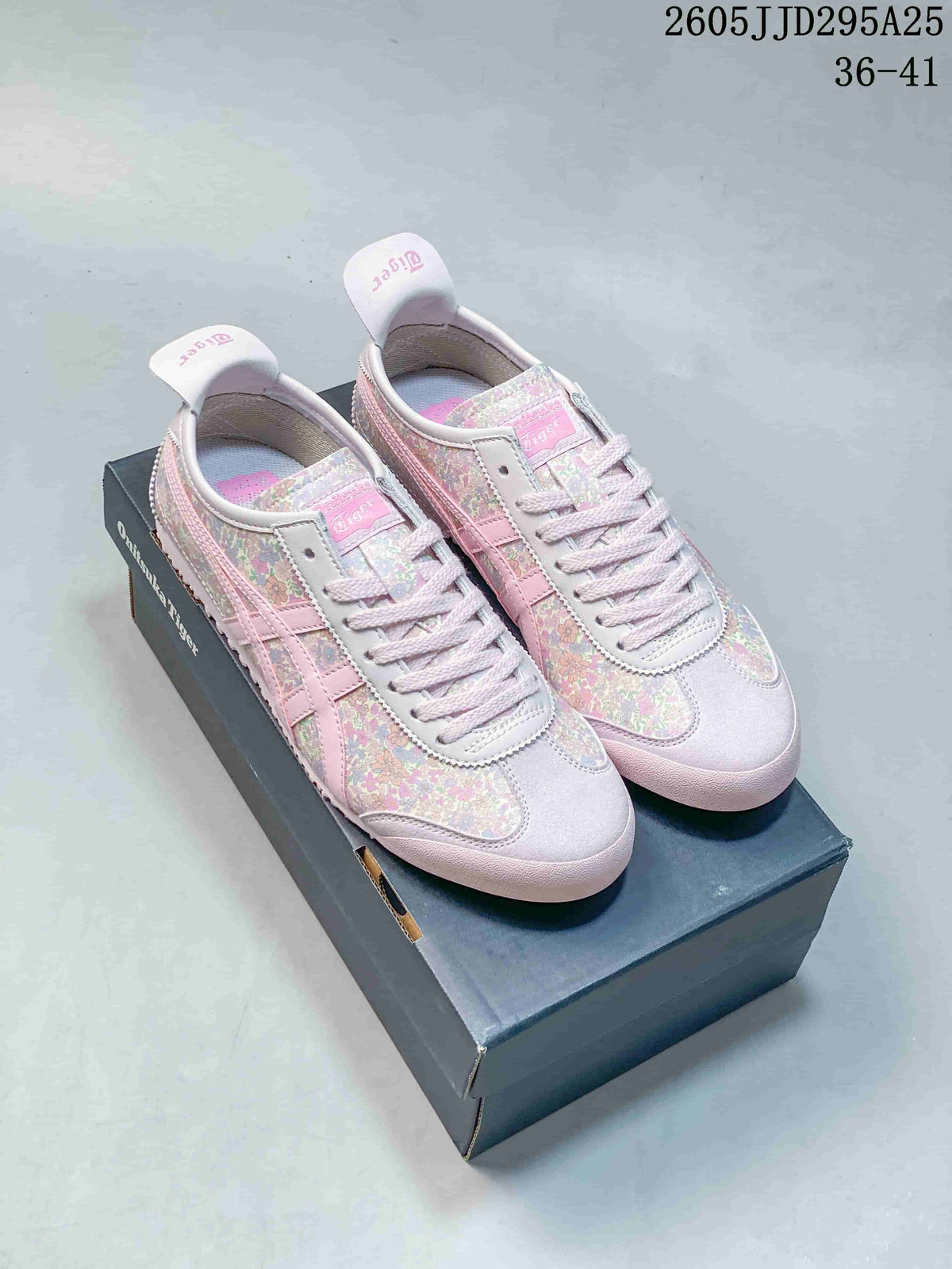 Onitsuka Tiger Mexico 66 Floral Print Low-Top Sneakers
