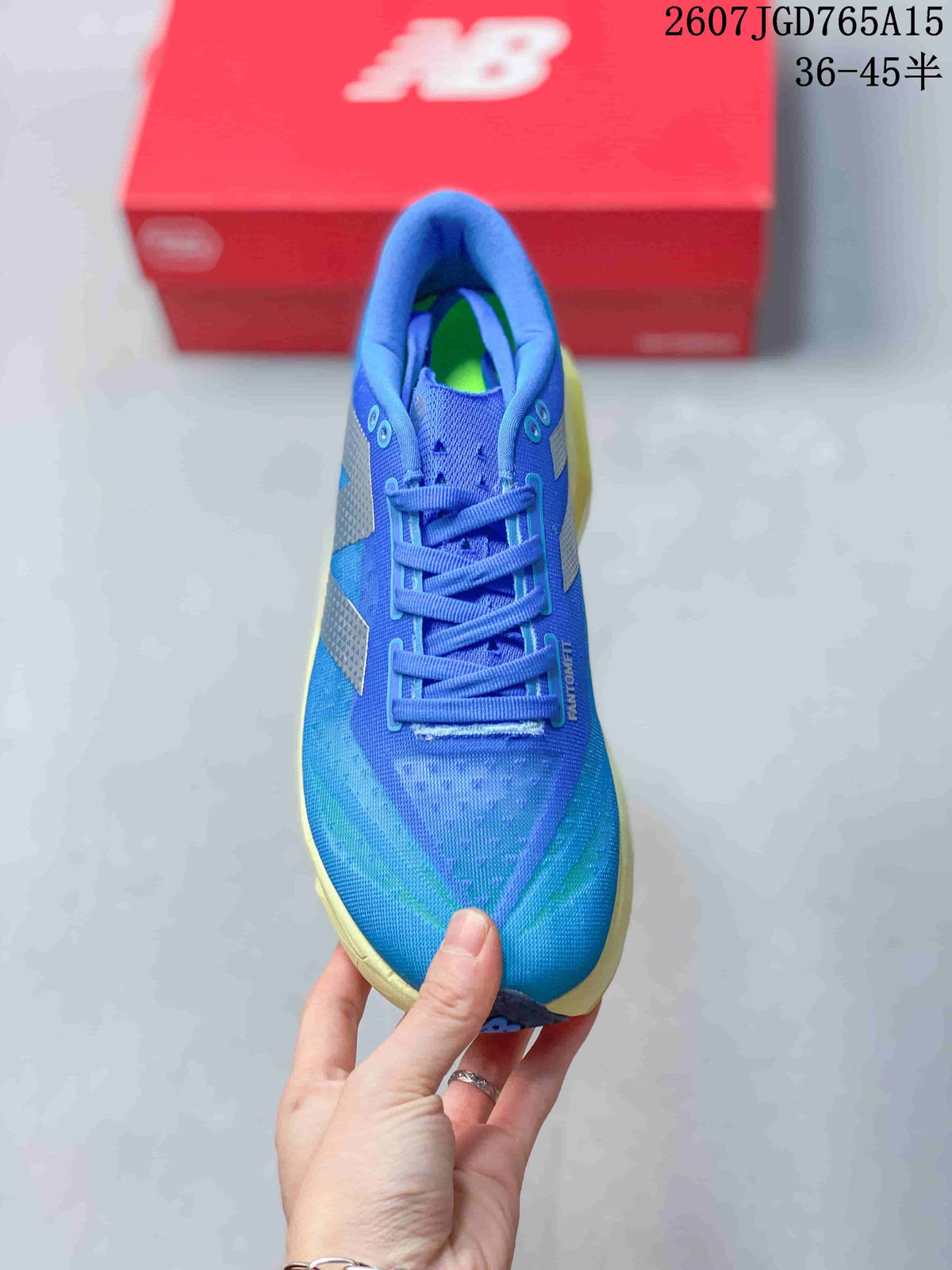 New Balance FuelCell SuperComp Trainer v2 Blue Yellow Running Shoes