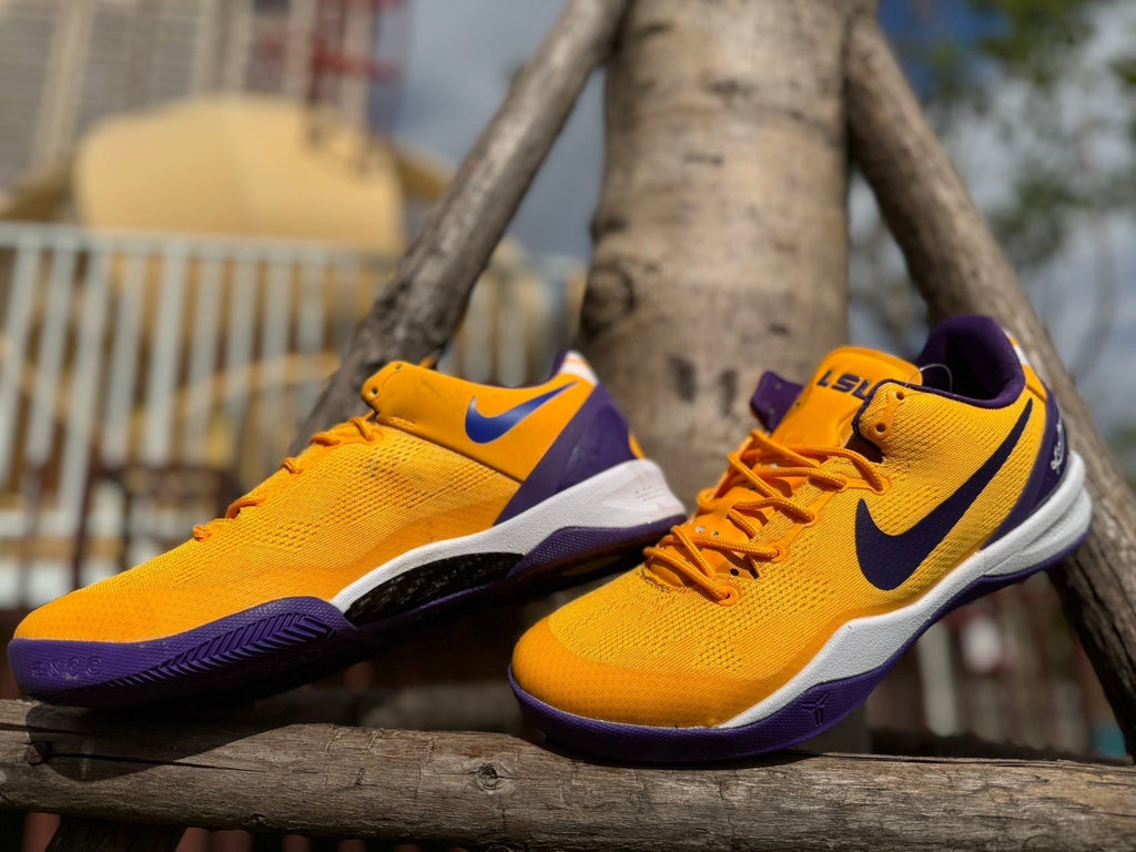 Nike Kobe 8 LSU Basketball Shoes in Gold and Purple