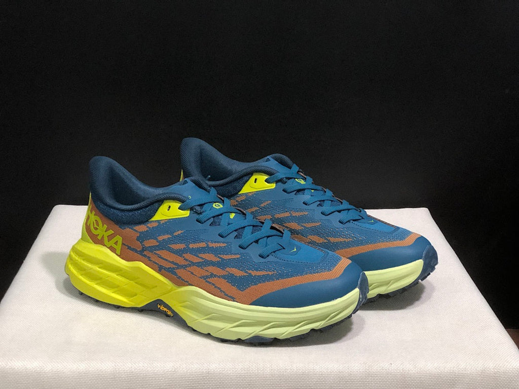 HOKA Speedgoat 6 Trail Running Shoes Blue Yellow