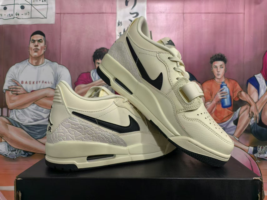 Jordan Legacy 312 Low Sneakers in Cream and Black