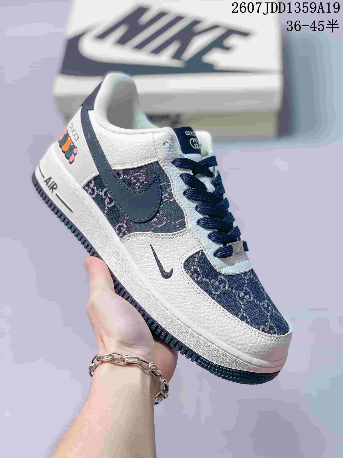 Nike Air Force 1 Low Graphic Sneakers White Multicolor