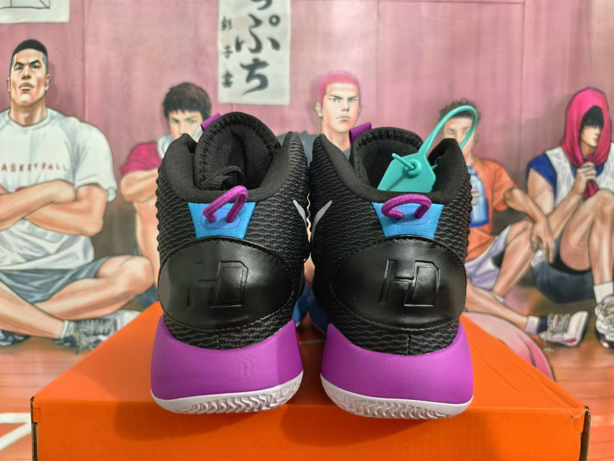 Nike Basketball Shoes Black Purple Blue