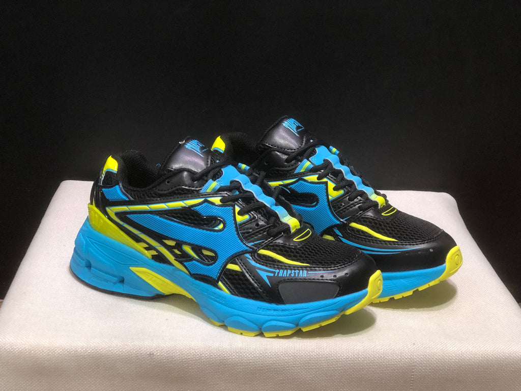 Trapstar Retro Chunky Sneakers in Black, Blue and Yellow