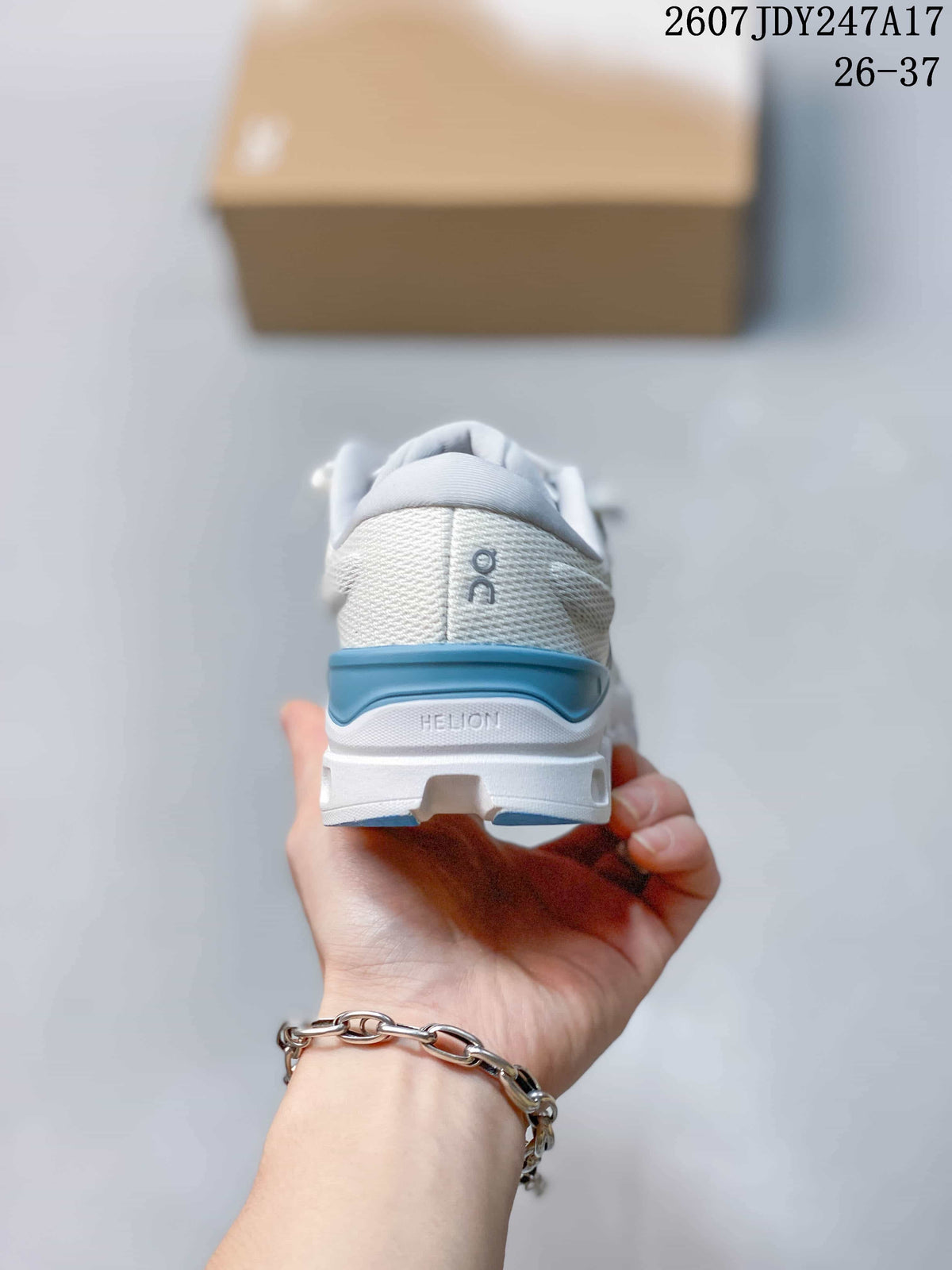 On Cloudstratus 3 Women's Running Shoes White Gray Blue JDY247A17