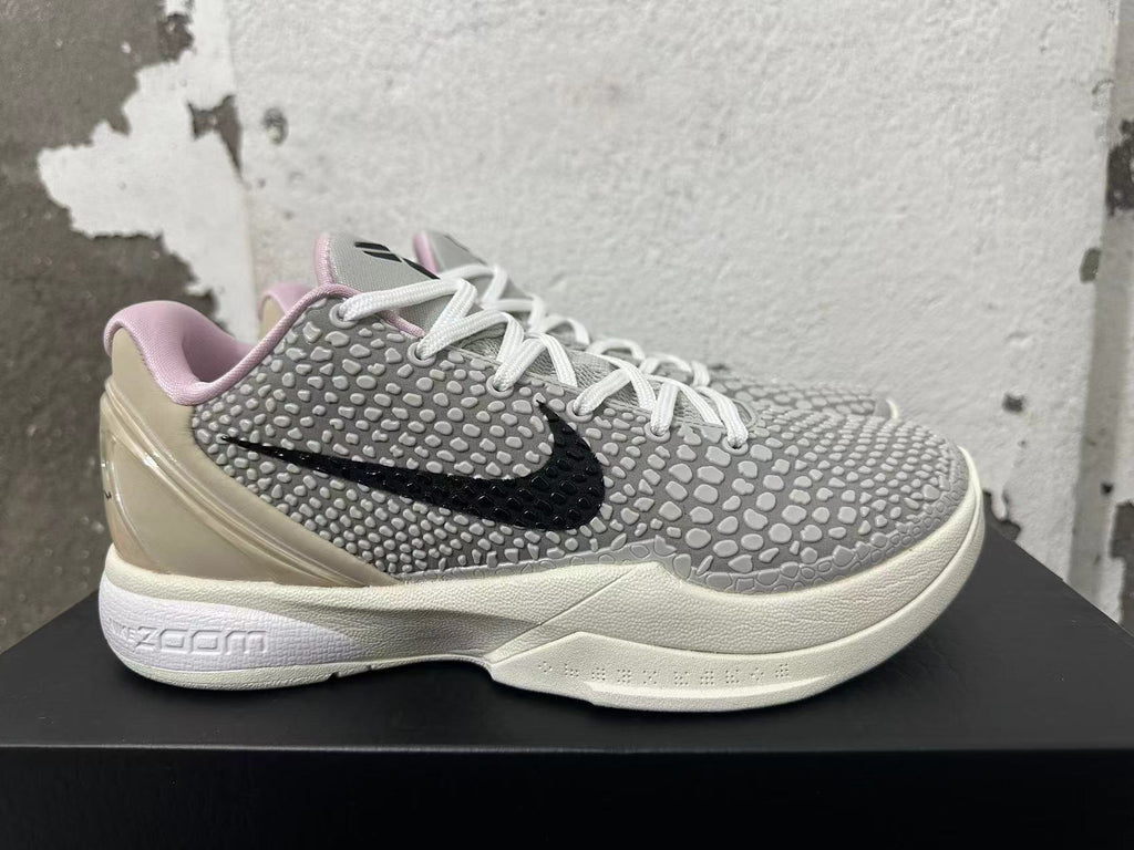 Nike Kobe 6 Protro White Grey Basketball Shoes