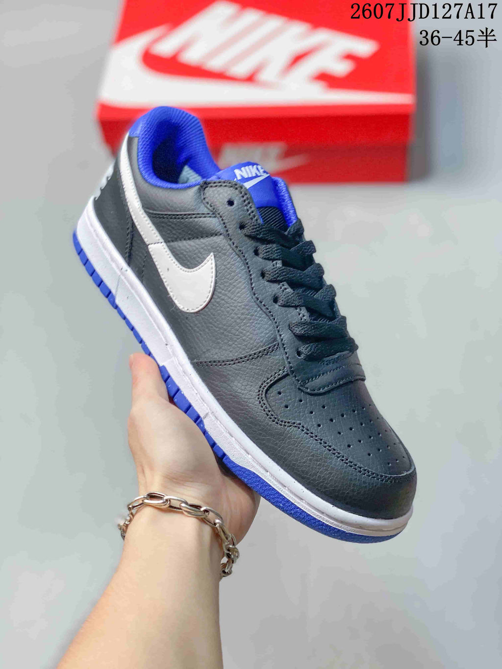Nike SB Dunk Low Pro Sneakers Black Blue White