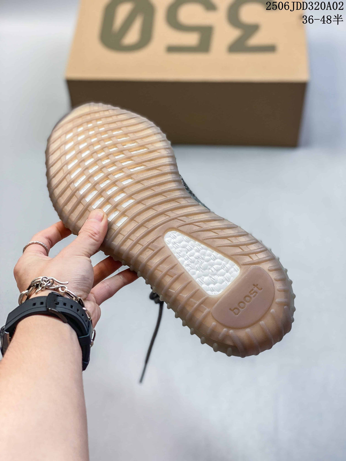 adidas Yeezy Boost 350 Gray Orange Sneakers