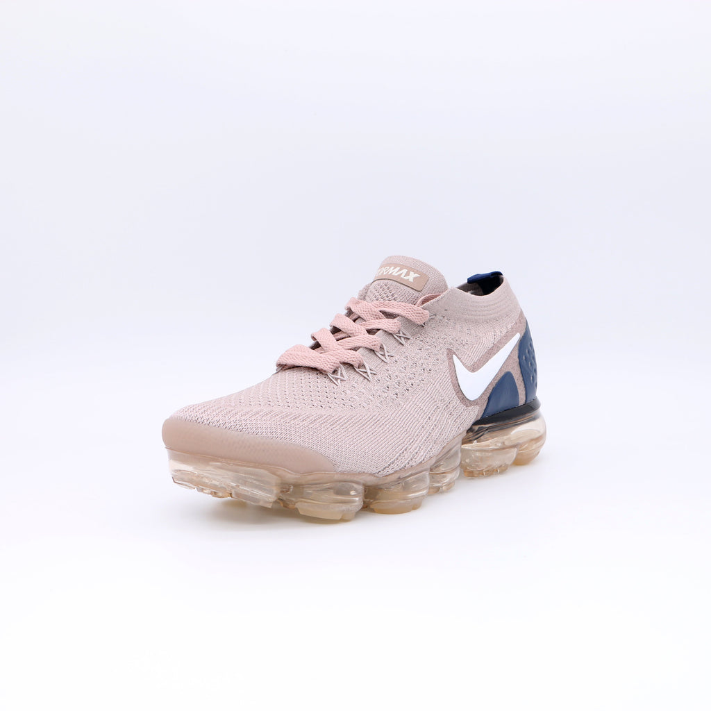 Nike Air VaporMax Flyknit Sneakers, Pink and Navy, 942842-2019