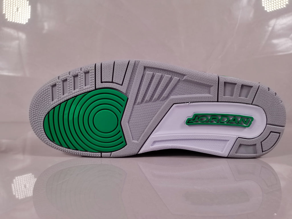 Jordan 3 Black Green Elephant Print Sneakers