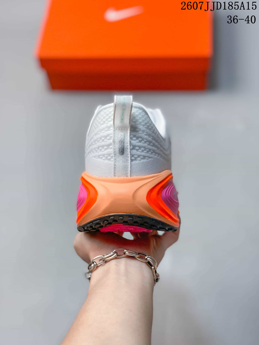 Nike Vomero Plus Running Shoes White Orange Pink 2607JJD185A15