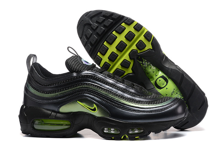 Nike Air Max 97 Black and Green Sneakers